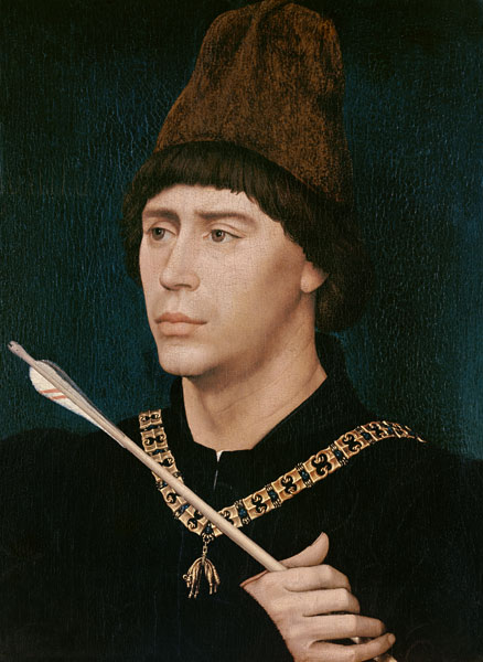 The tall bastard Anton of Burgundy. a Rogier van der Weyden