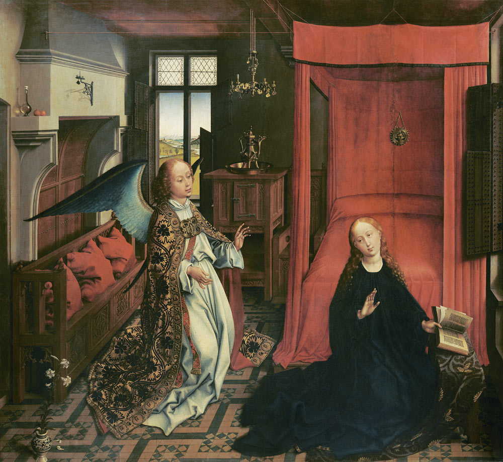 The Annunciation a Rogier van der Weyden