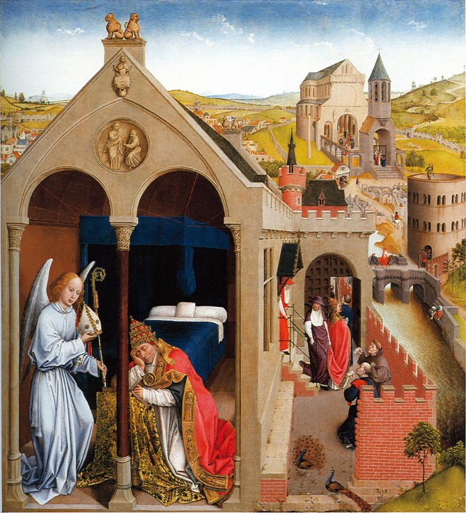 Dream of Pope Sergius a Rogier van der Weyden