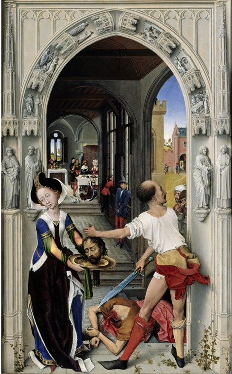 The Beheading of Saint John the Baptist (The Altar of St. John, right panel) a Rogier van der Weyden