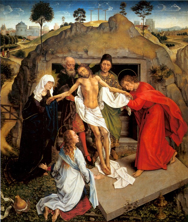The Entombment of Christ a Rogier van der Weyden