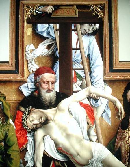 Joseph of Arimathea Supporting the Dead Christ a Rogier van der Weyden