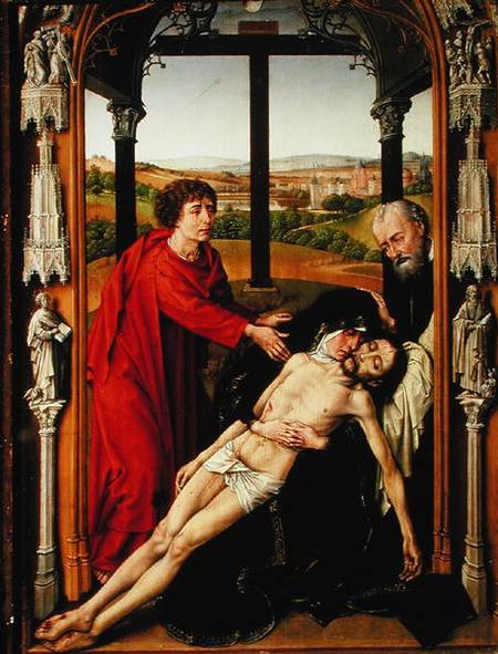 The Lamentation of Christ a Rogier van der Weyden