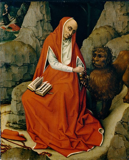 Saint Jerome in the Desert a Rogier van der Weyden