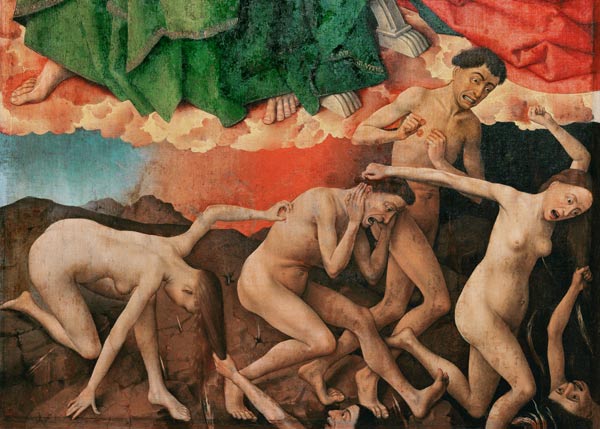 The Last Judgement, detail of the entrance of the damned into hell a Rogier van der Weyden