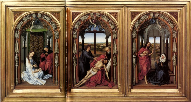 Triptych of Our Fair Lady (Miraflores Altarpiece) a Rogier van der Weyden