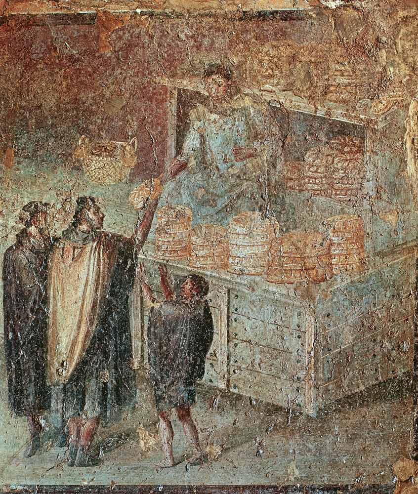 The Baker's Shop, from the 'Casa del Panettiere' (House of the Baker) in Pompeii a Arte Romana