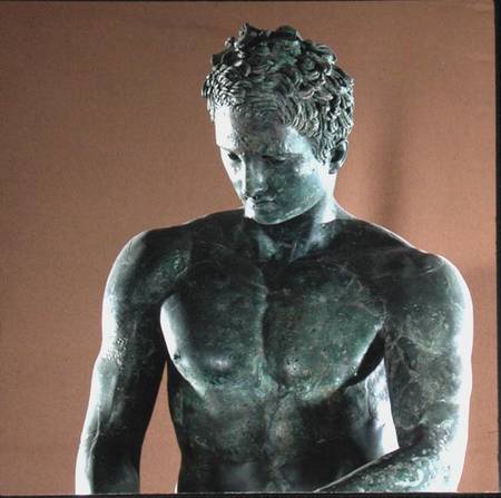 Athlete (copy of a Greek original of c04th BC)  (detail) a Arte Romana