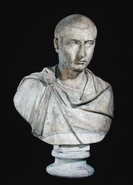 Bust of Emperor Gallineus (c.213-268) a Arte Romana