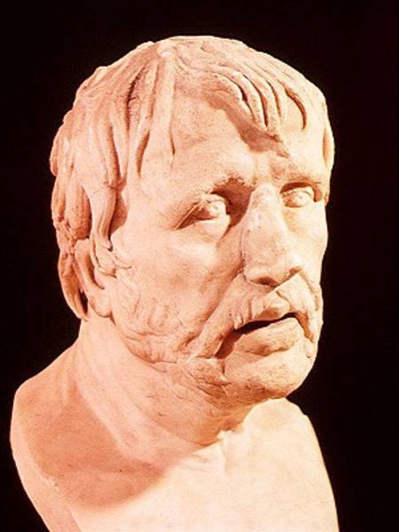 Bust of Seneca (4 BC-65 AD) a Arte Romana