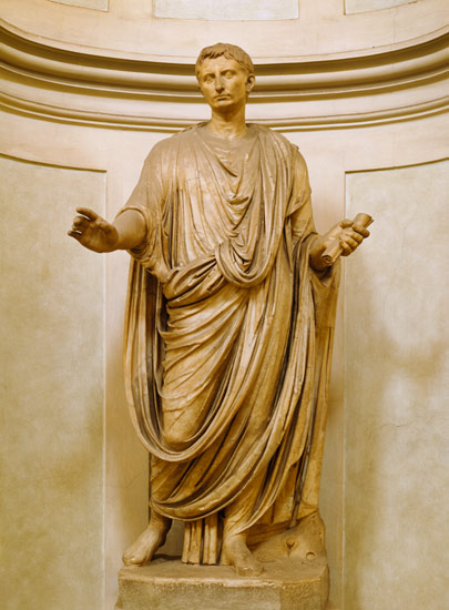 Emperor Augustus (63 BC-14 AD) a Arte Romana