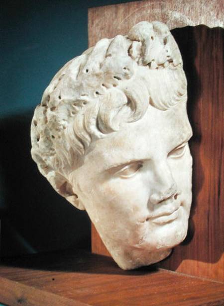 Head of Emperor Augustus (63-14 BC) 27-17 BC a Arte Romana