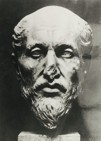 Head of Plotinus (205-270) a Arte Romana