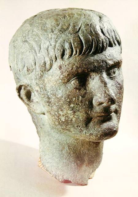 Head of Tiberius (42 BC-AD 37) a Arte Romana