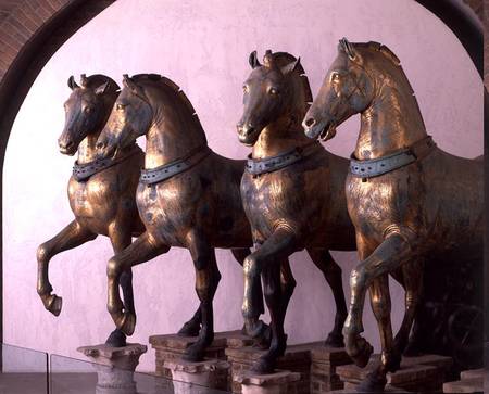 The Four Horses of San Marco, removed from the exterior in 1979 a Arte Romana