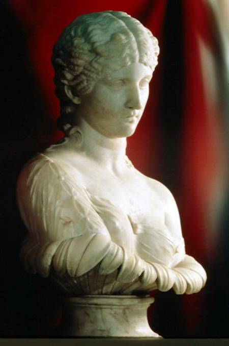Portrait bust of daughter of MarcAntony as Clytie a Arte Romana