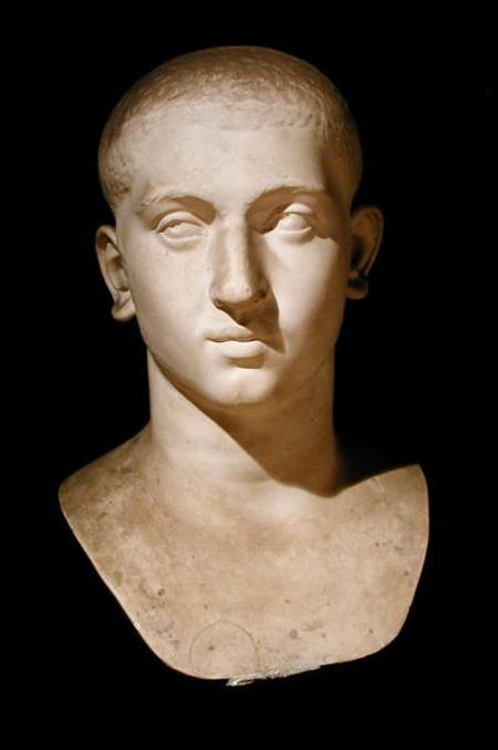 Portrait bust of Emperor Severus Alexander (AD 205-35) a Arte Romana