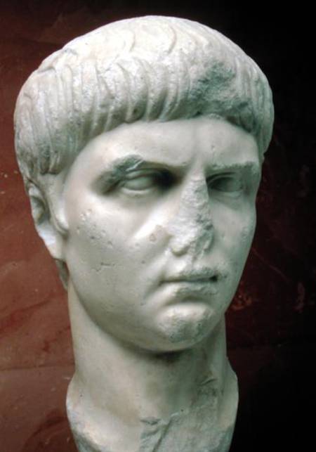 Portrait of Nero (AD 37-68) a Arte Romana