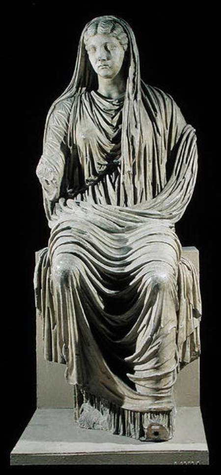 Posthumous statue of Livia (58 BC-AD 29) from Velleia a Arte Romana