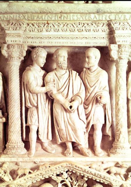 Sarcophagus of Giunio Basso a Arte Romana