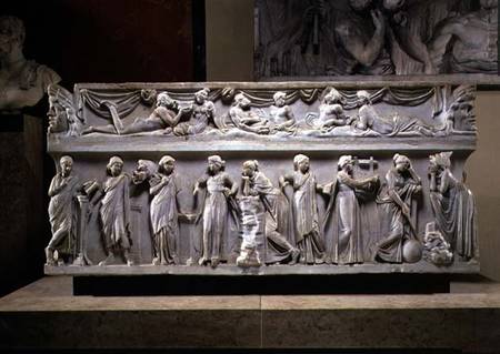 Sarcophagus of the Muses, Roman a Arte Romana