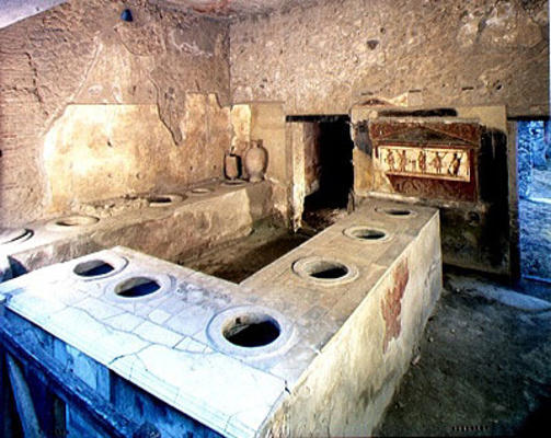The Counter of the Thermopolium, via dell'Abbondanza, 1st century BC a Arte Romana