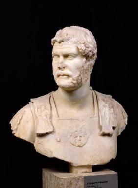 Bust of Emperor Hadrian (76-138) found in Crete