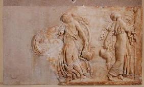 Relief depicting maenads dancing, from Tunisia