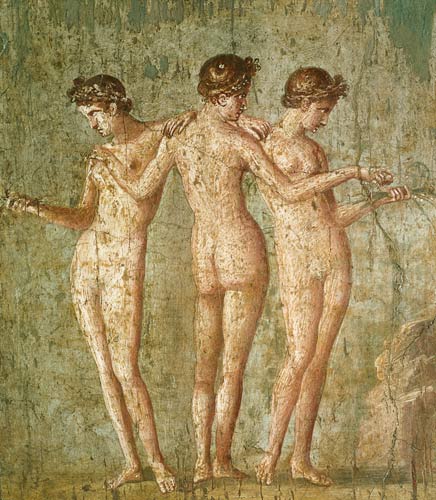 Three Graces, from Pompeii a Arte Romana