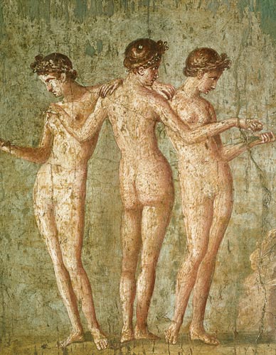 Three Graces, from Pompeii a Arte Romana