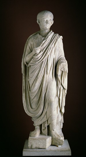 Togate statue of the young Nero a Arte Romana