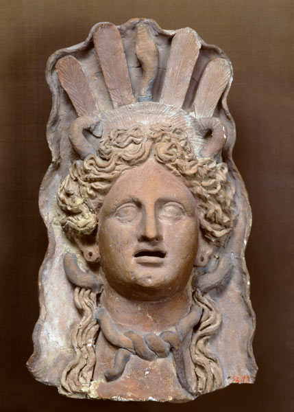 Punic mask representing Demeter a Arte Romana