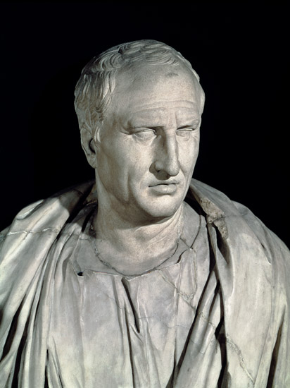 Bust of Marcus Tullius Cicero (106-43 BC)  (detail of 168173) a Arte Romana