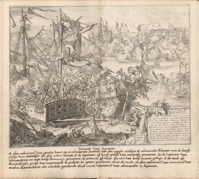 The Battle of Lepanto on 7 October 1571 a Romeyn de Hooghe