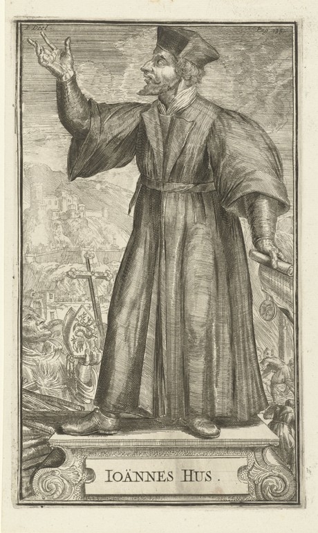 Portrait of John Hus a Romeyn de Hooghe