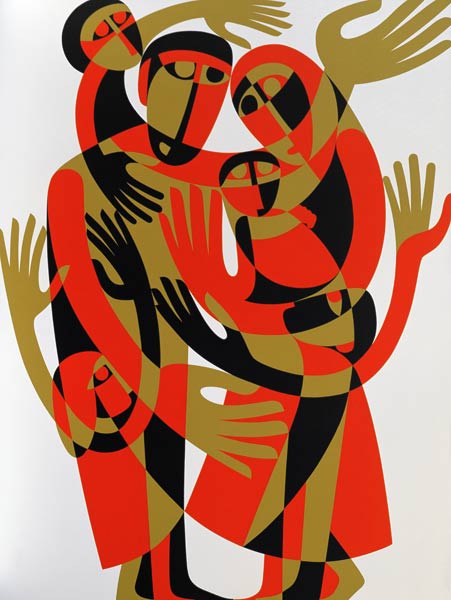 All Human Beings are Born Free and Equal in Dignity and Rights, 1998 (acrylic on board)  a Ron  Waddams