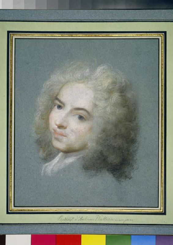 Bildnis Jean-Antoine Watteau.(?) a Rosalba Carriera