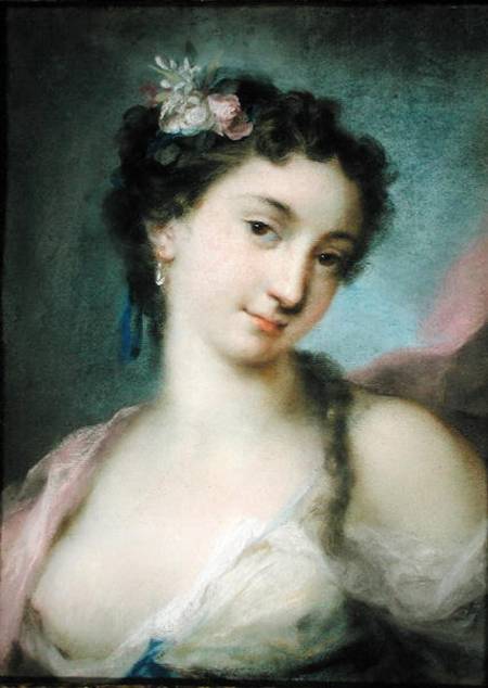 Portrait of a Lady as Flora a Rosalba Giovanna Carriera