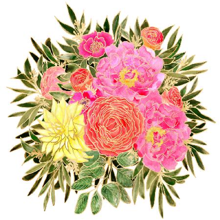 Colorful Nanette floral bouquet