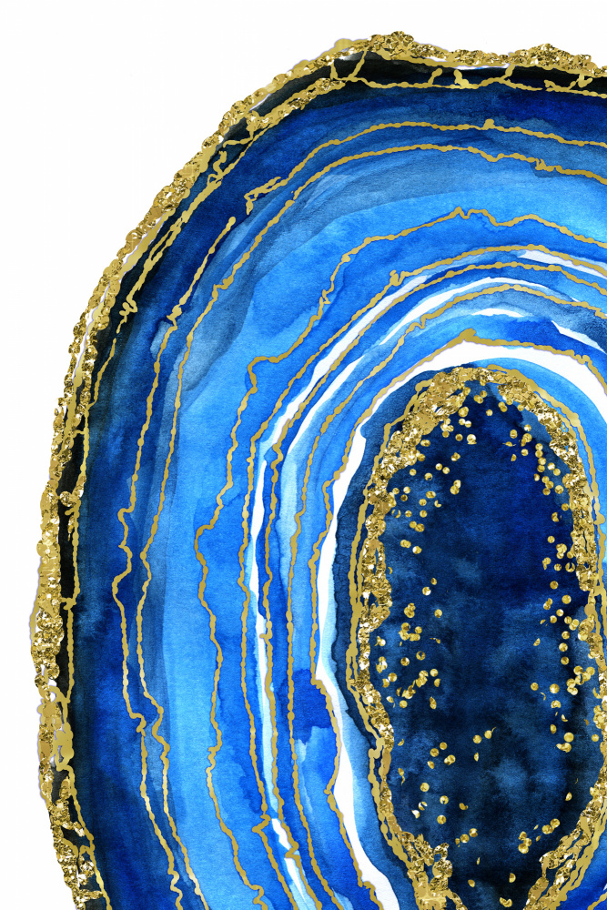 Cobalt blue geode a Rosana Laiz Blursbyai