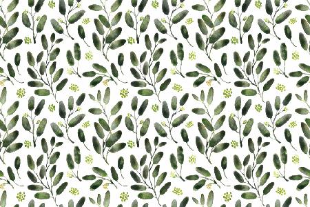 Lisa watercolor seeded eucalyptus pattern