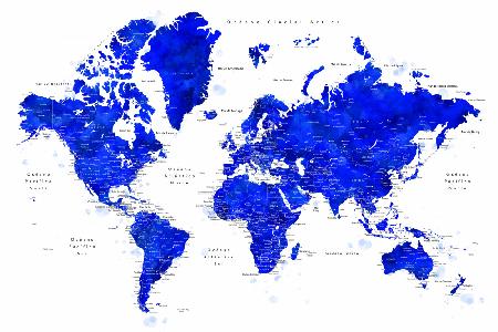 Nadiin world map in Spanish