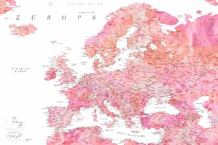 Tatiana detailed map of Europe