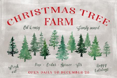 Christmas tree farm sign