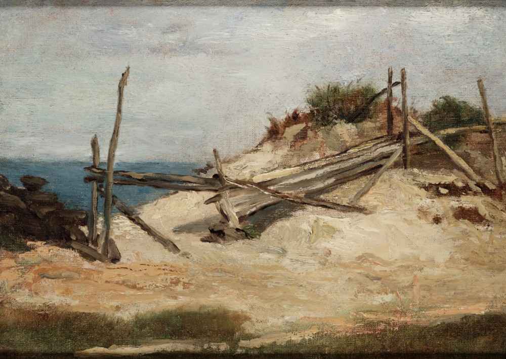 Landscape with Dunes and Fence a Rosanna Duncan Lamb