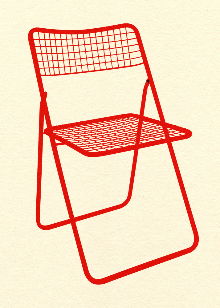 Ted Net Chair Red a Rosi Feist
