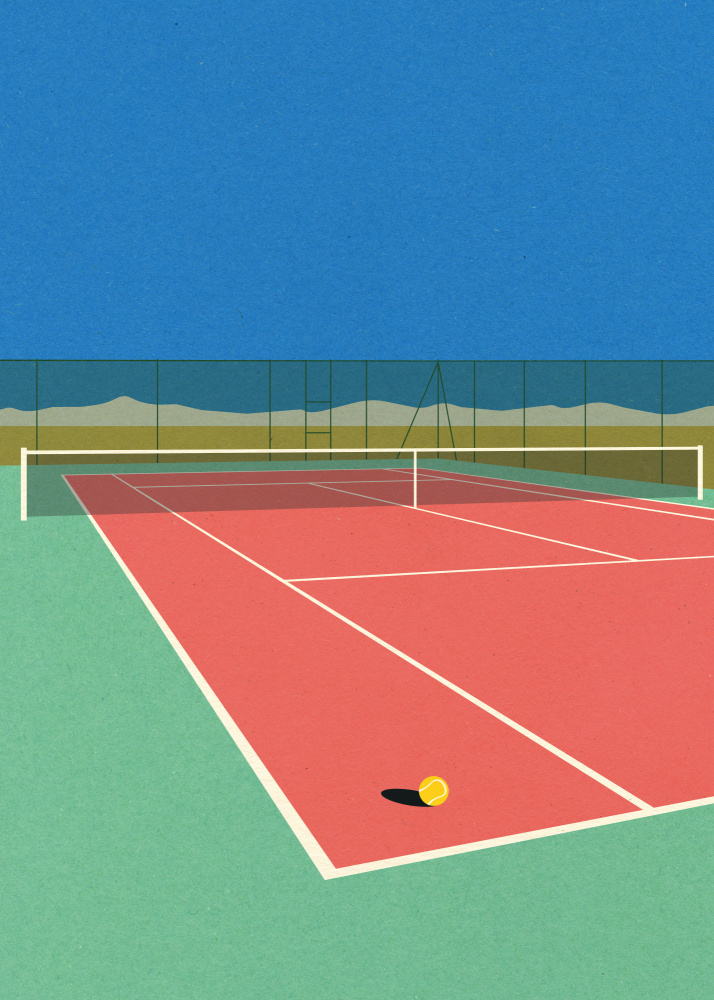 Tennis Court In the Desert a Rosi Feist