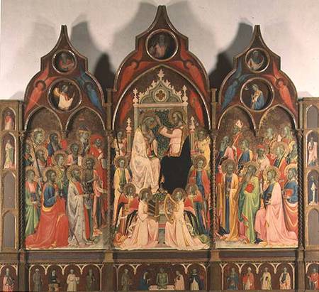 The Coronation of the Virgin a Rossello di Jacopo Franchi