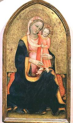 Madonna of Humility (tempera on panel) a Rossello di Jacopo Franchi