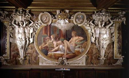 Danae, detail of decorative scheme in the Gallery of Francis I a Rosso Fiorentino
